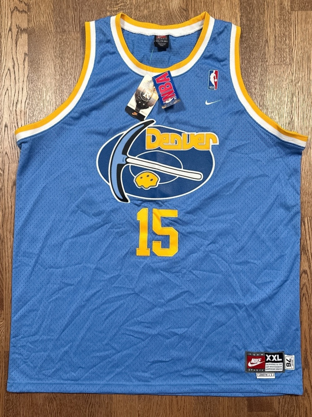 NWT Vintage Nike Denver Nuggets Carmelo Anthony Swingman Rewind Jersey Mens 2XL